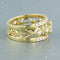Bague en or jaune sertie de diamants taille brillant