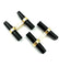 Boutons de manchette CARTIER - Boutons de manchette or jaune onyx/acier 58 Facettes