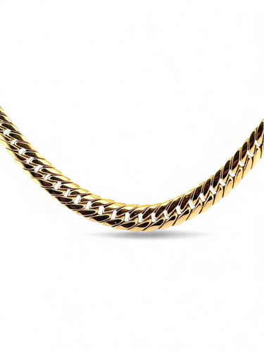 Collier Collier en chute maille anglaise or jaune 18 carats 58 Facettes