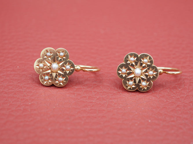 Boucles d'oreilles Boucles d'oreilles Art Déco perle 58 Facettes