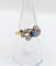 Bague 56 Bague antique diamants taille ancienne et saphir en or 18k et platine 58 Facettes A06535