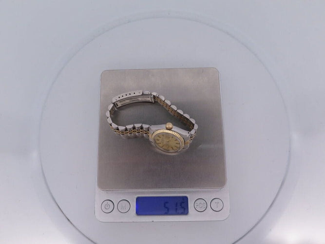 Montre vintage montre ROLEX lady date jubile 6917 26 mm en or & acier automatique 58 Facettes 268181