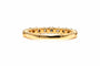 Bague 54 Alliance demi-américaine contemporaine en or jaune, diamants "taille" brillant (+-0.77ct) 58 Facettes 22695
