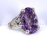 Bague 60 DIOR - Bague or blanc, grand modèle MISS DIOR, améthyste et diamants 58 Facettes AB638