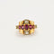 Bague 55 Bague Tank Rubis et Diamants 58 Facettes LP989/13