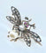 Broche Broche Mouche Perle Fine & Diamants 58 Facettes AB298