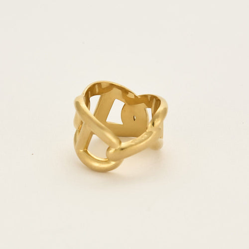 Bague 51 HERMES - Enchaînée - Bague en or jaune 58 Facettes MB4