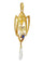 Pendentif Coup de fouet romantique : pendentif Art nouveau avec diamants, saphir et perle rare 58 Facettes 24292-0258