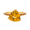 Bague 53 Bague  Or jaune Citrine, Grenat 58 Facettes 4167003RV