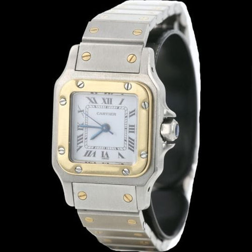 Montre Cartier Montre Santos Dame Or Jaune 18K Et Acier 58 Facettes MT42876