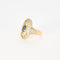 Bague Bague vintage or jaune et blancs, saphir, diamants 58 Facettes