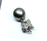 Pendentif Pendentif en or blanc, perle de Tahiti et diamants 58 Facettes AB606