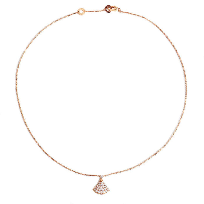 Collier BULGARI – Collier Diva’s Dream Or Rose Diamant 58 Facettes LO876648