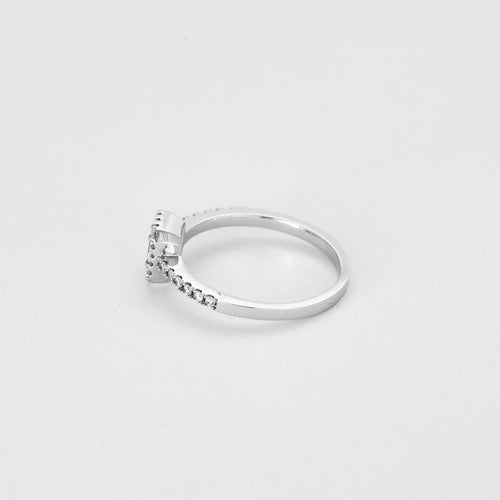 Bague 54 Bague Solitaire Diamant 0.22ct 58 Facettes LP1110/13