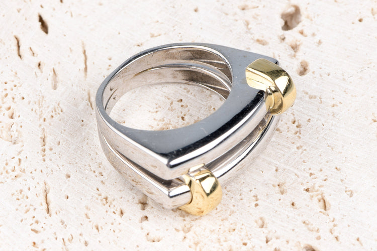 Bague 49 Bague 18 carats Or blanc Or jaune 58 Facettes BGBIJB-107