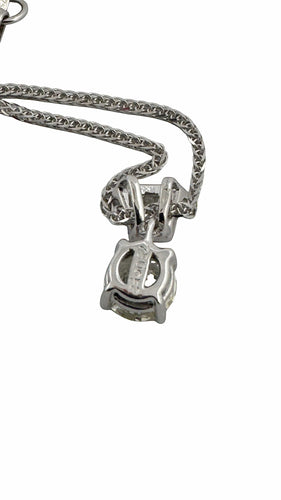 Collier Collier or blanc solitaire diamant 0,52 carat 58 Facettes