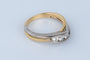 Bague 53 Bague 3 Diamants or jaune et blanc 58 Facettes BGTDCC852