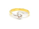 Bague 53 Bague Solitaire Or jaune, Or blanc Diamant 58 Facettes 730600CN