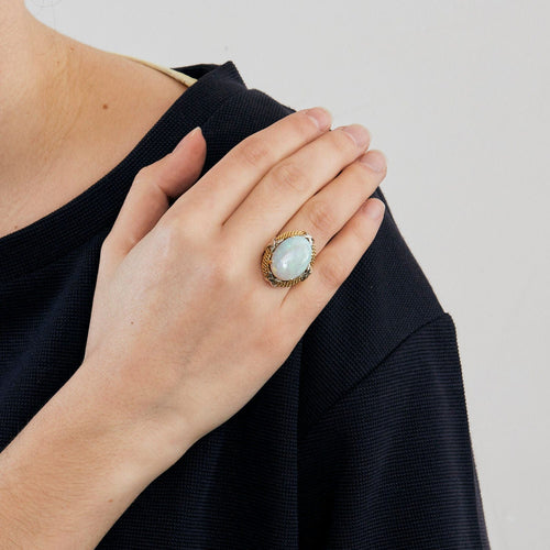 Bague BAGUE OPALE 58 Facettes M8714