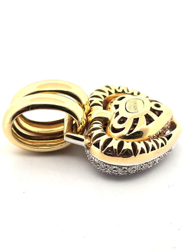 Pendentif Pendentif en forme de cœur en or jaune CHIMENTO 58 Facettes