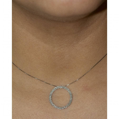 Collier Collier Cercle De Vie en Or et Diamants 58 Facettes D361163SP