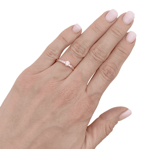 Bague 53 Bague CHAUMET "Bee" en or rose et diamant. 58 Facettes 34536