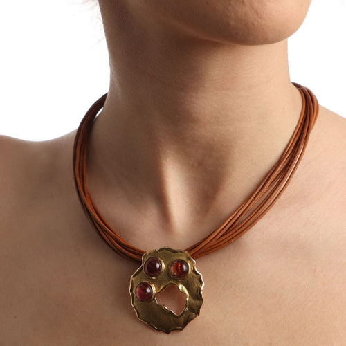 Pendentif Pendentif en or jaune et tourmaline 58 Facettes TA165