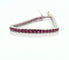 Bracelet Bracelet Tennis en or blanc 18 carats et rubis 58 Facettes
