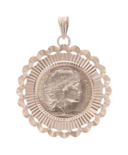 Pendentif Pendentif J.C. Chaplain Or rose 18K 58 Facettes BO210685/MARIANNE