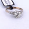 Bague 54 Bague ancienne en platine avec diamants 58 Facettes