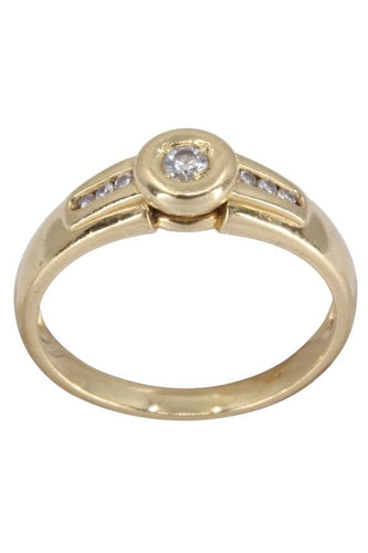 Bague 53 Bague style solitaire diamant 58 Facettes 093901