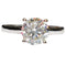 Bague 53 Bague solitaire or blanc, diamant 1.51 ct certificat HRD: G / VVS2 58 Facettes 7866 A