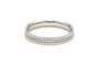 Bague contemporaine Tiffany&co Metro en or blanc 18 carats sertie de diamants
