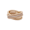 Bague 53 Bague VAN CLEEF ET ARPELS,"Duo Perlée", or rose, diamants. 58 Facettes 34781