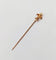 Broche Epingle antique cravate ou foulard or rose fleur de lys (circa 1900) 58 Facettes A05327