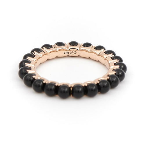 Bague 53 Ginette NY Bague Alliance Maria Or rose Onyx 58 Facettes 2246420CN