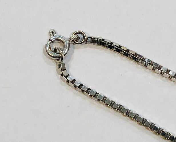 Collier Chaine venitienne or blanc 58 Facettes