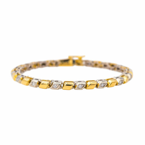 Bracelet Bracelet Or jaune, Or blanc Diamant 58 Facettes 4061202CN