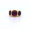 Bague 48 Bague vintage en or jaune avec tourmalines 58 Facettes