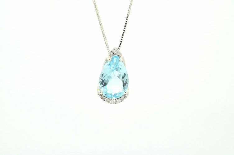 Collana Miluna con topazio e diamanti