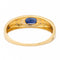 Bague Or jaune, Or blanc Saphir, Diamant
