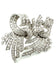 Broche Broche vintage double clips or, platine et diamants 7.5ct 58 Facettes