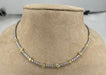 Collier Collier tennis en or blanc 18 carats avec diamants jaunes 58 Facettes G-439