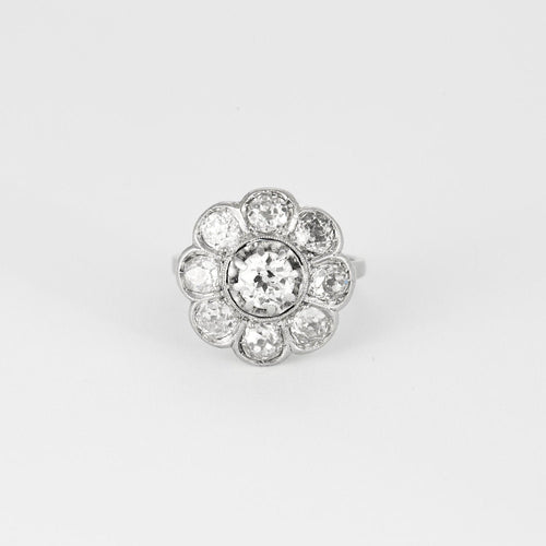 Bague Bague diamants, début XXéme, travail Français 58 Facettes