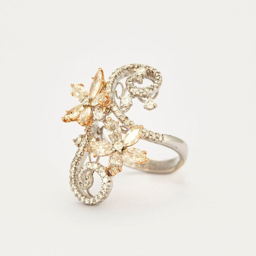 Bague 54 Bague Fleur Fantaisie 58 Facettes 1179