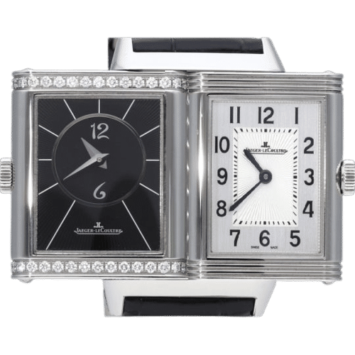 Montre Jaeger Lecoultre Montre Reverso Classic Medium Duetto 58 Facettes MT43591