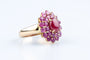 Bague 52 Bague fleur rubis 3,35 ct en or jaune 18K 58 Facettes BGRUBIOC583-107