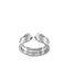 Bague 54.5 CARTIER - Bague Collection C Or Blanc 58 Facettes