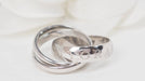 Bague Cartier - Bague Vintage Or Amour et Trinity en or blanc 58 Facettes