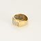 Bague 51,5 Bague jonc en or jaune, or blanc et diamants 58 Facettes B250481